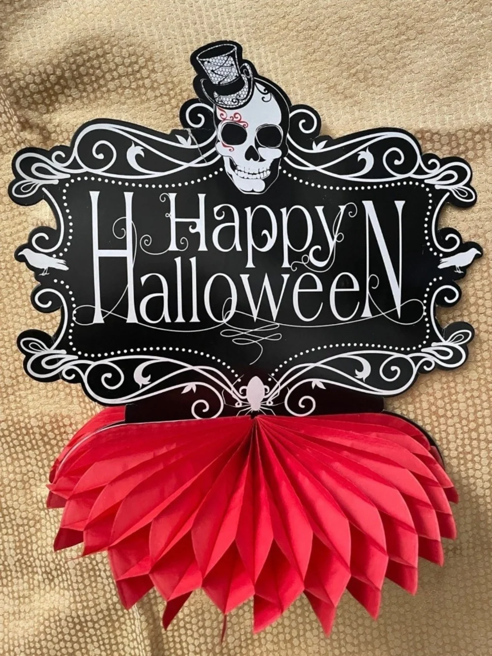 Happy Halloween Skeleton Decor
